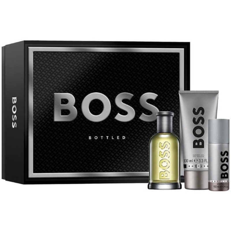 Hugo Boss  Boss Bottled Eau de Toilette Gift Set for Him  100ml EDT + 150ml Deodorant Spray + 100ml Shower Gel