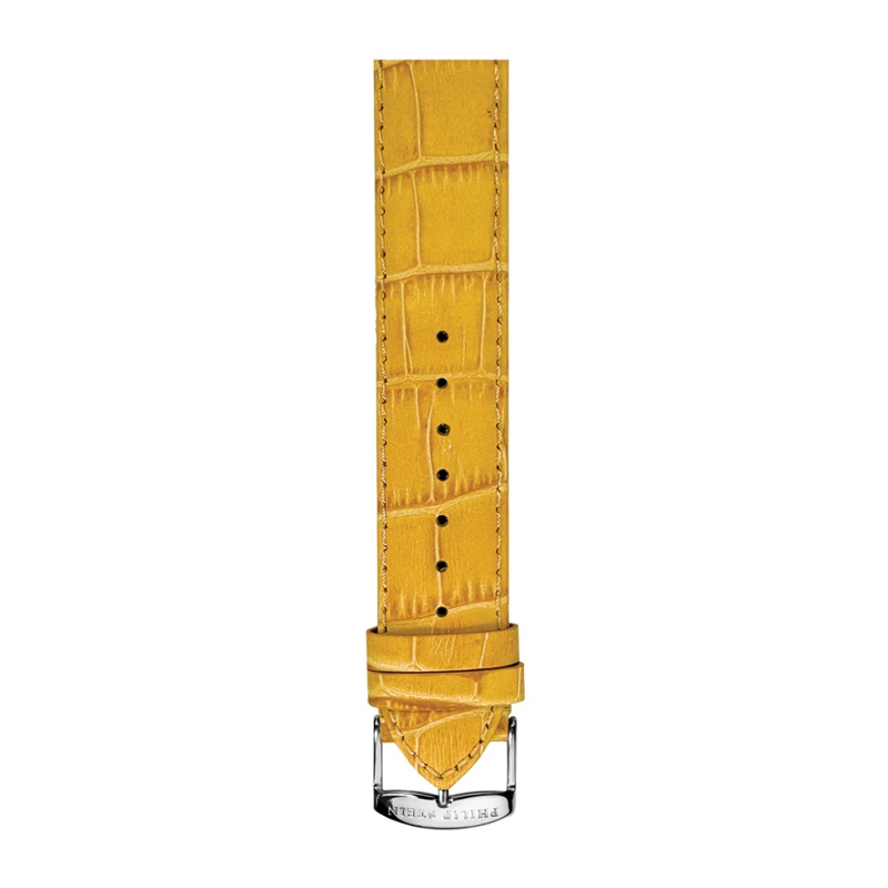 Mustard Stitch Alligator Print Strap – Model 2-CSTAMU