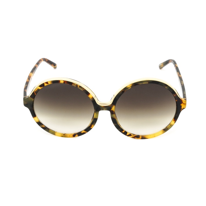 No. 21 Women’s Sunglasses Round Yellow Shell Tortoise N21S1C2SUN