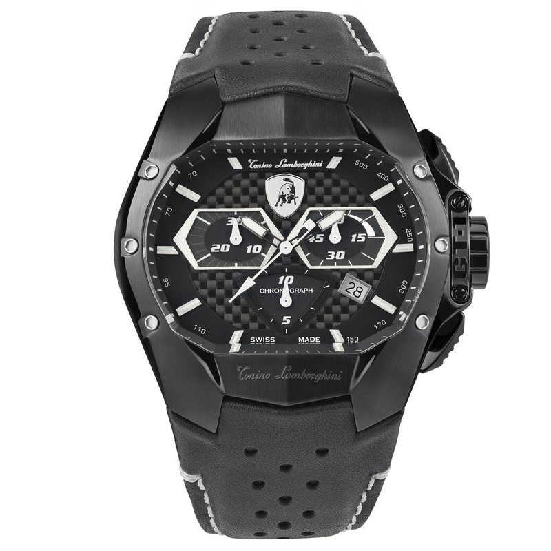 Tonino Lamborghini T9GD Men’s Black GT1 Chronograph Watch