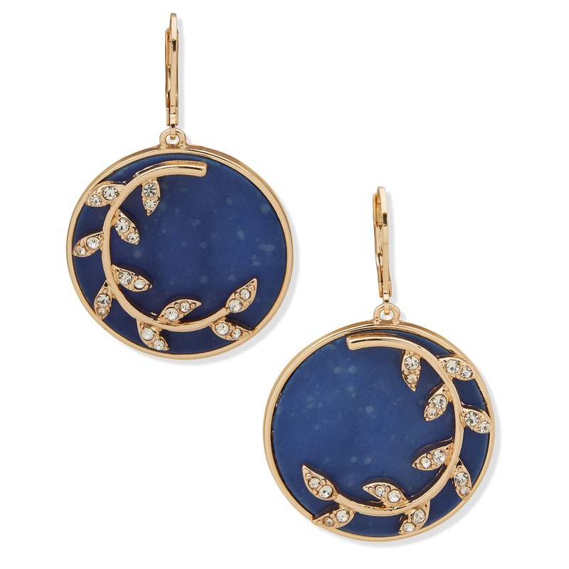 Lonna & Lilly 15G00433 Pierced Earring Dark Blue brass Pierced Earring