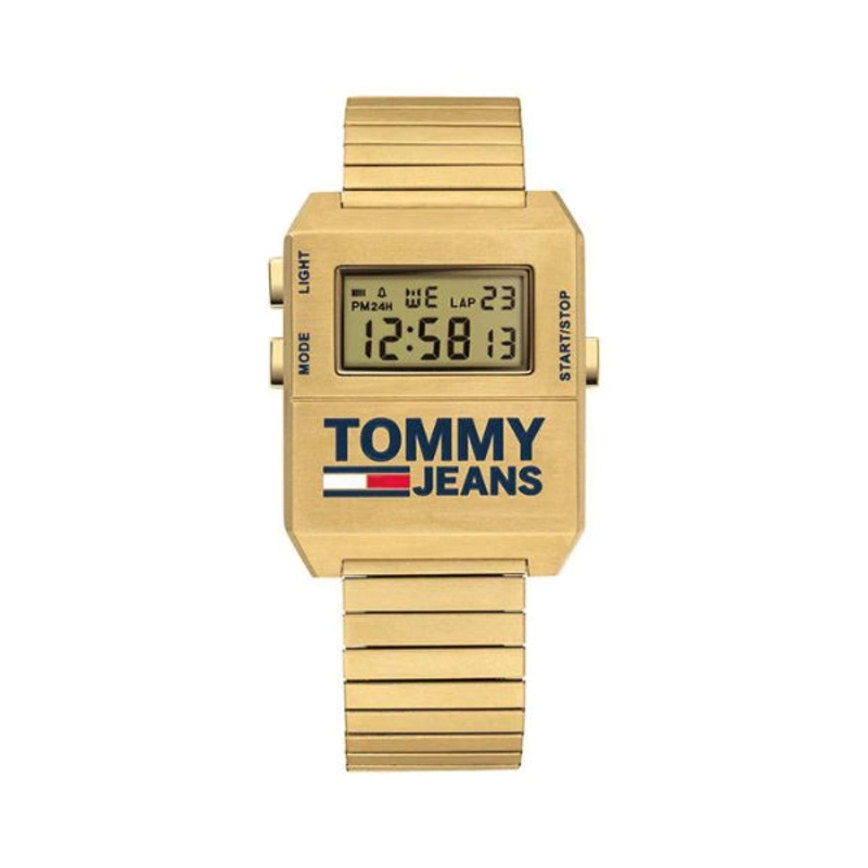 Tommy Hilfiger Tommy Jeans Expedition Gold Stainless Steel Digital Dial Quartz Unisex Watch – 1791670