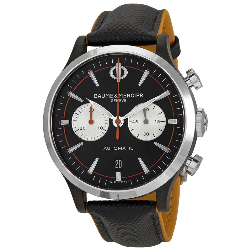 Baume et Mercier Capeland Chronograph Automatic Black Dial Men’s Watch 10451