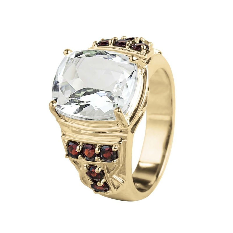 Cosmic White Men’s Ring 9