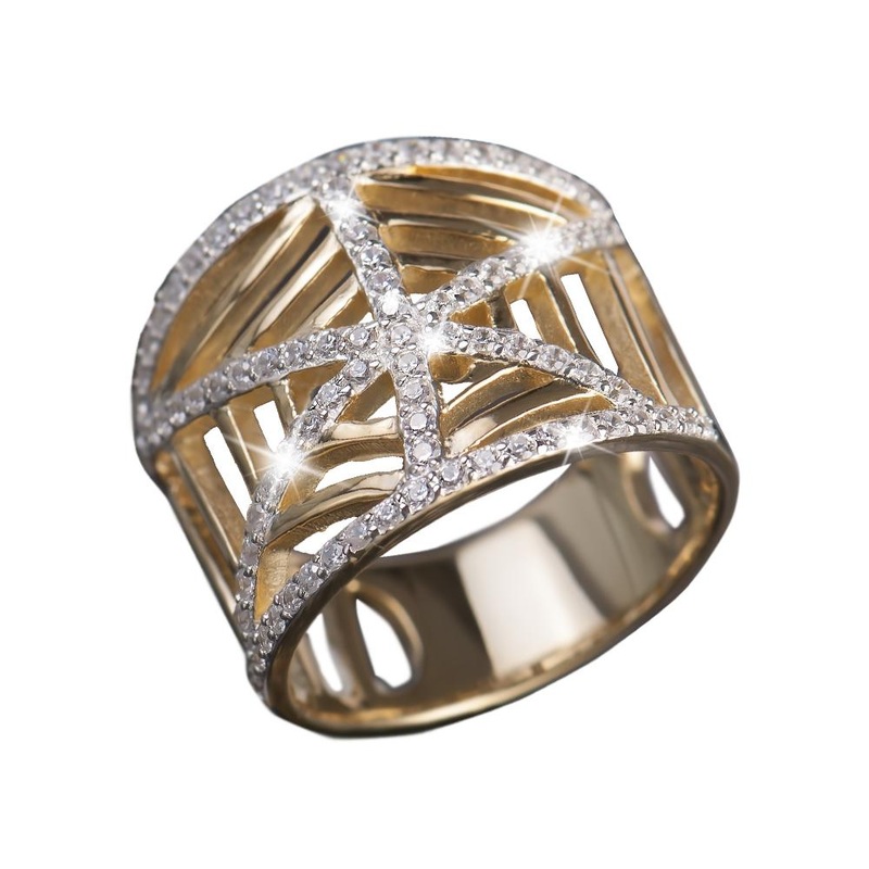 Golden Cobweb Ring 9