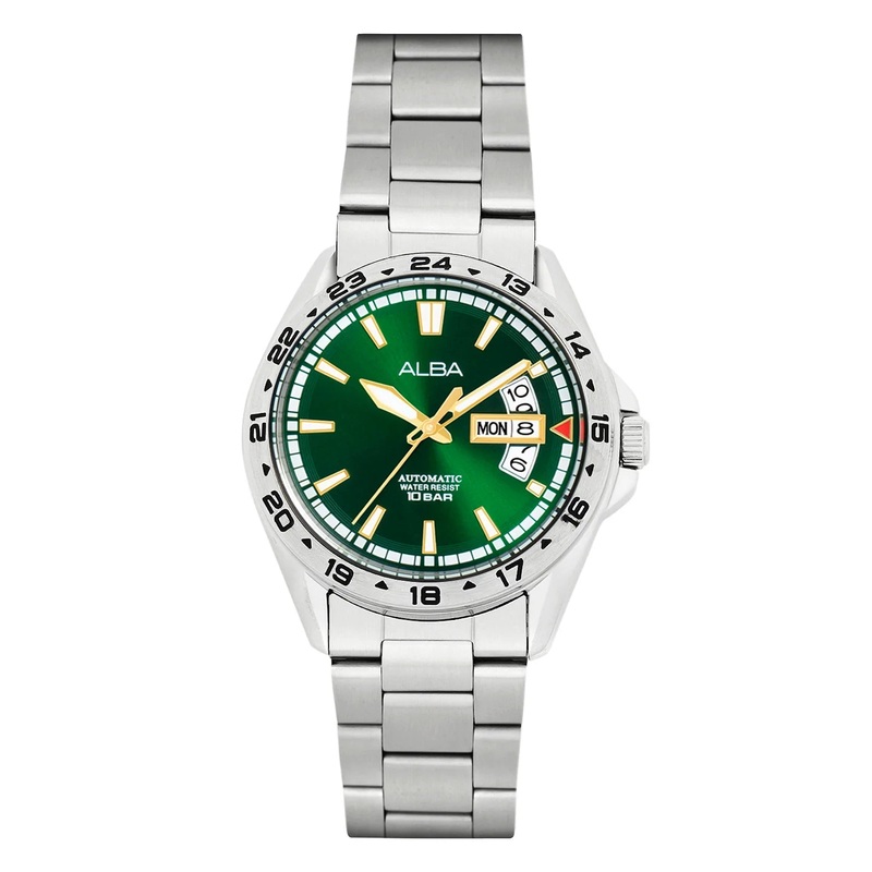 Alba Day-Date Green Dial Automatic Men’s Watch| AL4471